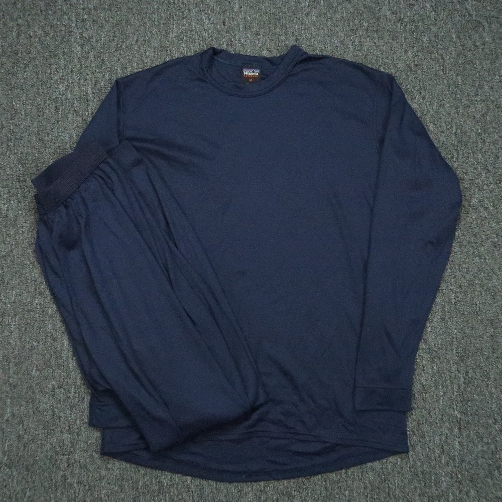 VINTAGE‎ Patagonia Set Mens Medium Capilene Thermal Long Sleeve Pullover Pants